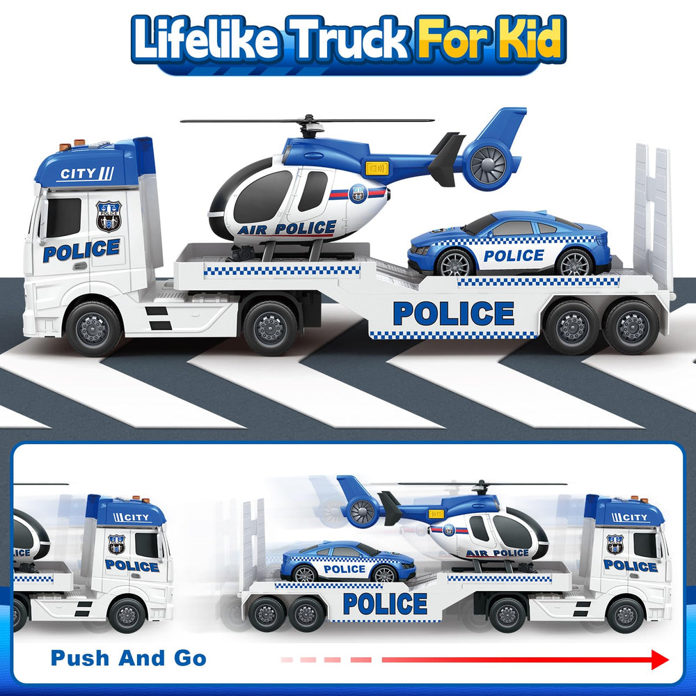 BSTOYDER friction-powered truck offering push-and-go action for motor skills.