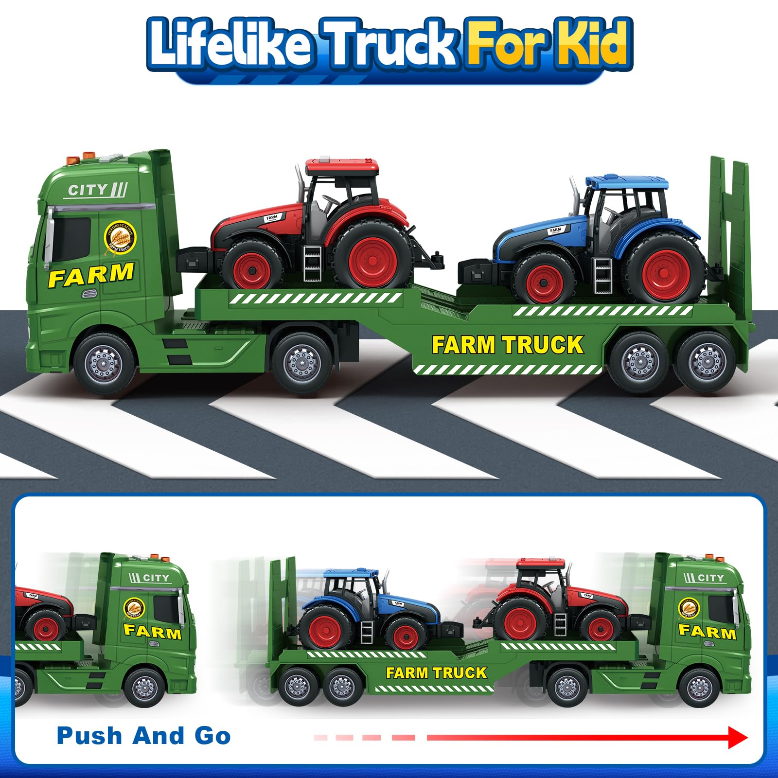 Bstoyder friction-push action makes outdoor or indoor play easy for toddlers.