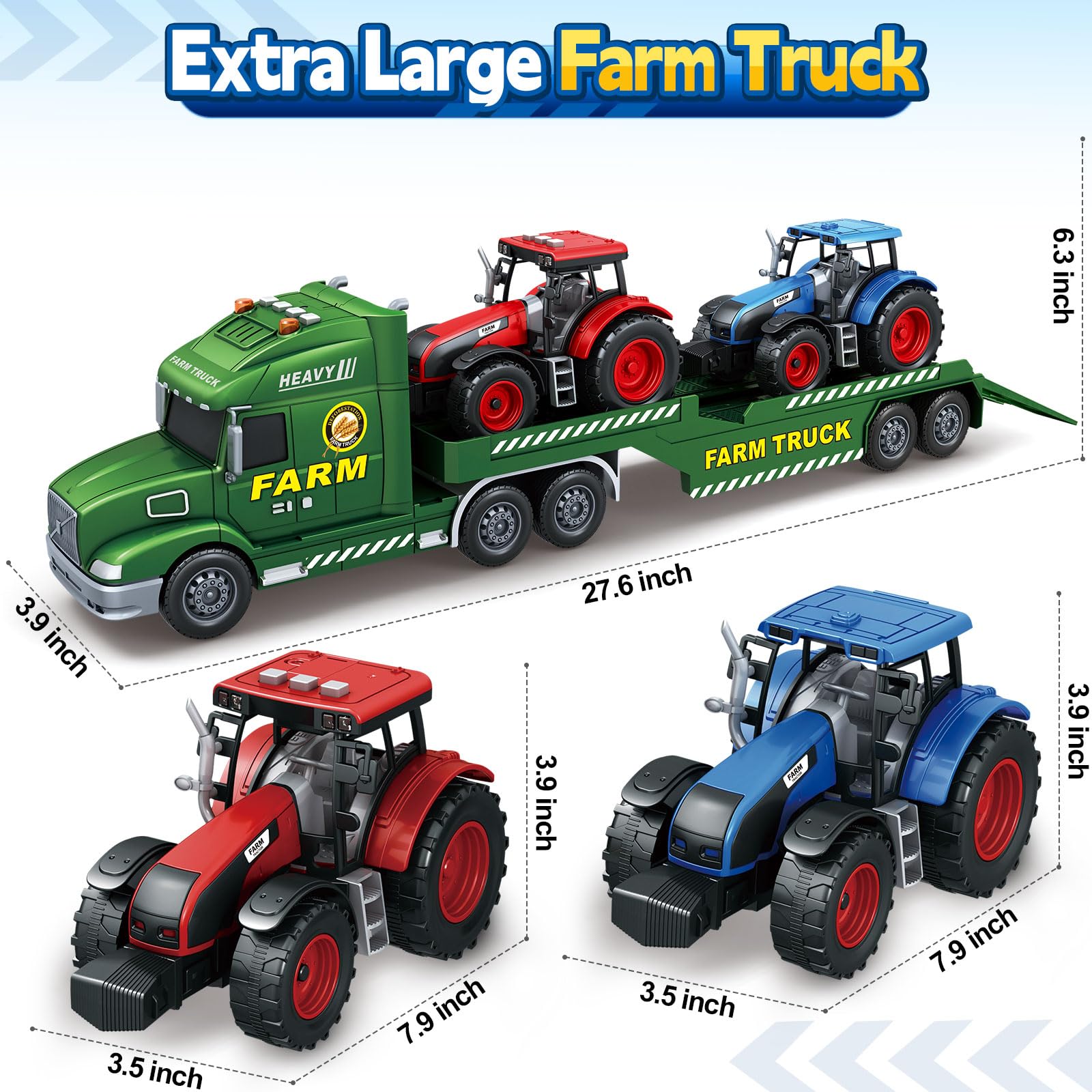 Bstoyder gift-ready truck set ideal for birthdays and holidays.