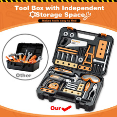 BSTOYDER tool set contents showcase 41 pieces for creative construction play