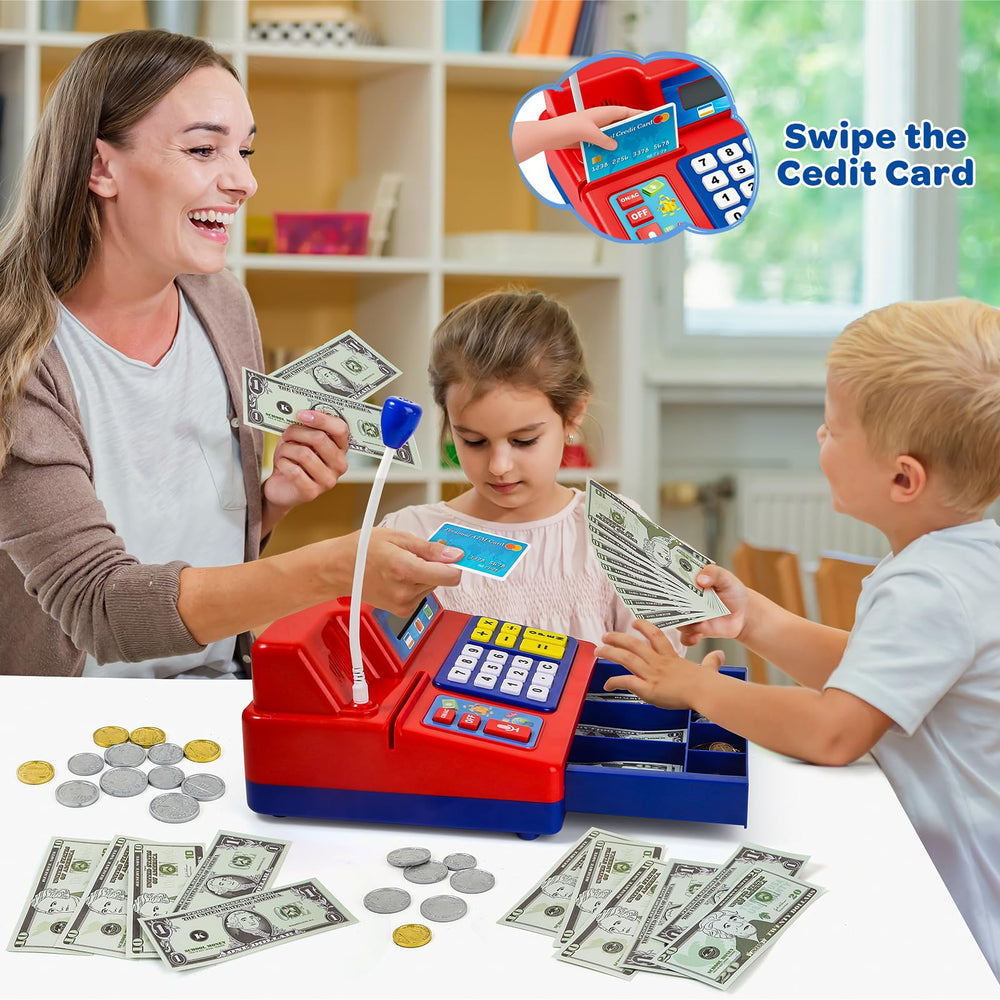 Bstoyder market shopping card conveyor adds realistic store flow.