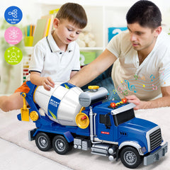 Rugged rubber tires handle indoor and outdoor surfaces.
