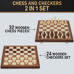 BSTOYDER premium wooden chess pieces with smooth rounded corners
