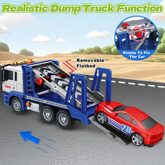 Bstoyder ramp load tilt function showing loadable vehicles in action