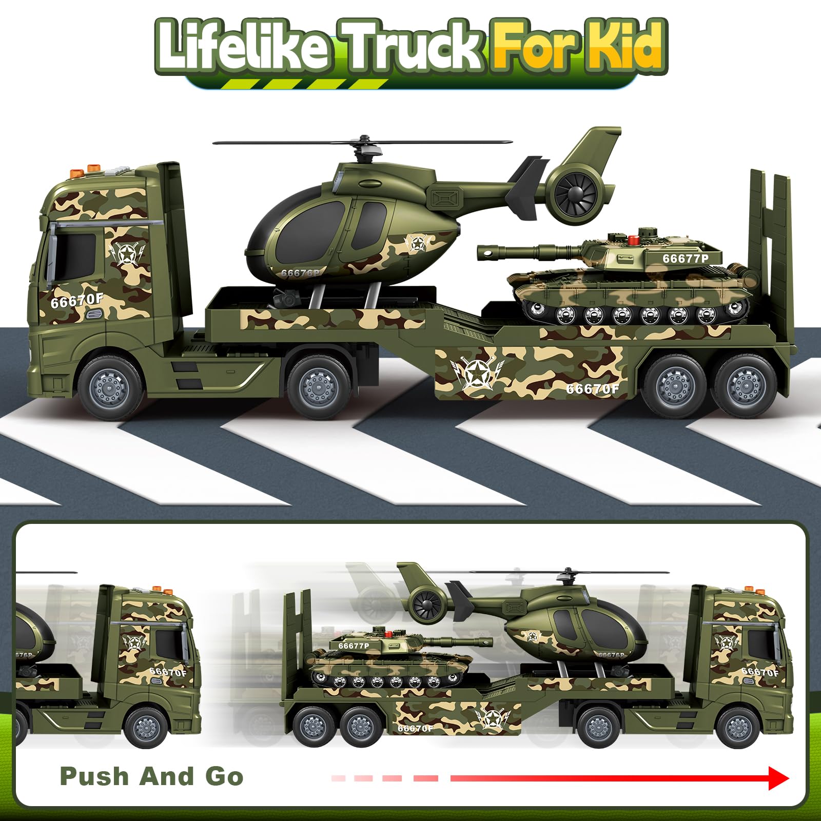 Bstoyder helicopter with rotating propeller for hands on play