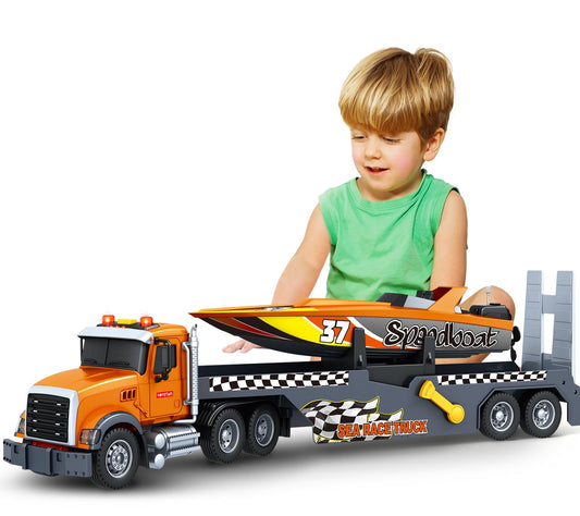 Bstoyder Sea Race Truck 21-inch design enhances imaginative play and motor skills.