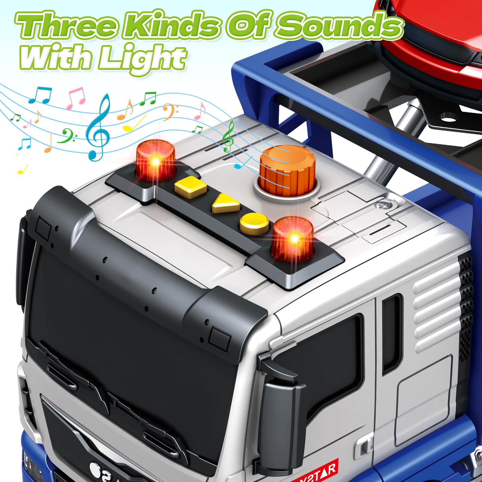 Bstoyder sound and light truck button triggering sounds and lights
