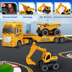 Bstoyder toddler truck dump bed action for realistic loading play.