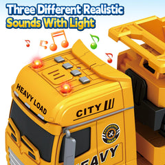 Bstoyder toddler truck lights and sounds close-up highlighting interactive features.