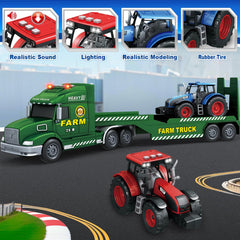 Bstoyder tractor with lights and sounds adds interactive farm play.