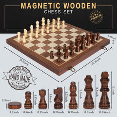 BSTOYDER travel-friendly chess set stays steady on the go