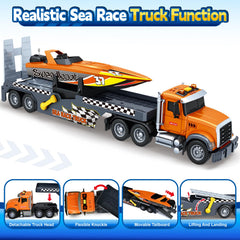 Bstoyder Truck cab separation enables realistic transport role-play.