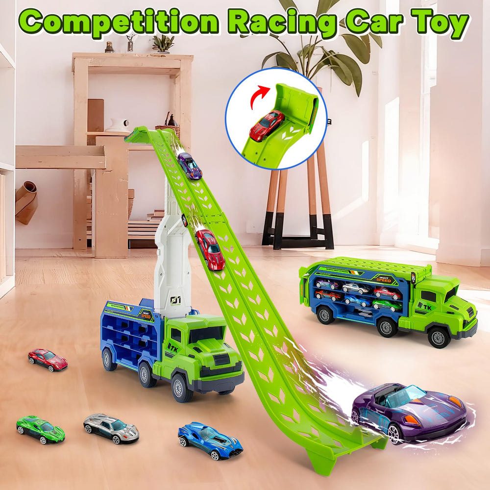 Bstoyder truck front grille shows accessible car release for quick races