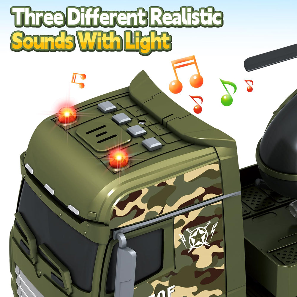 Bstoyder truck with lights and sounds for engaging storytelling