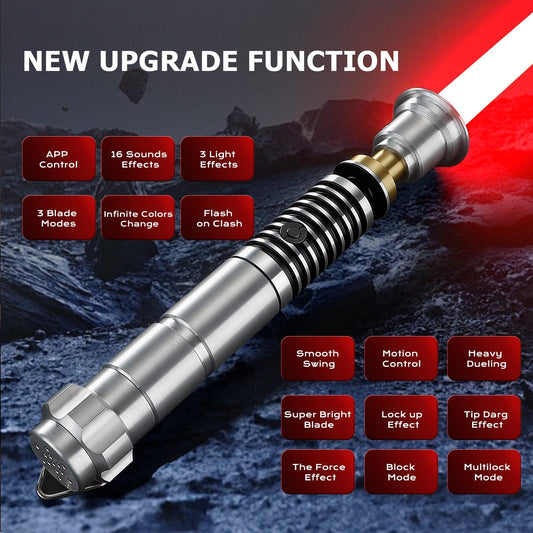 BSTSABER LK Lightsaber app interface enables quick customization during play