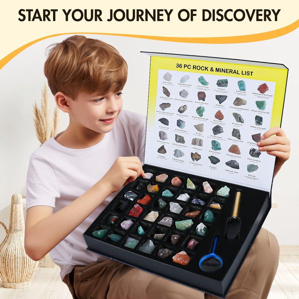 BTYCityMao kid holding rocks to spark mineral curiosity.