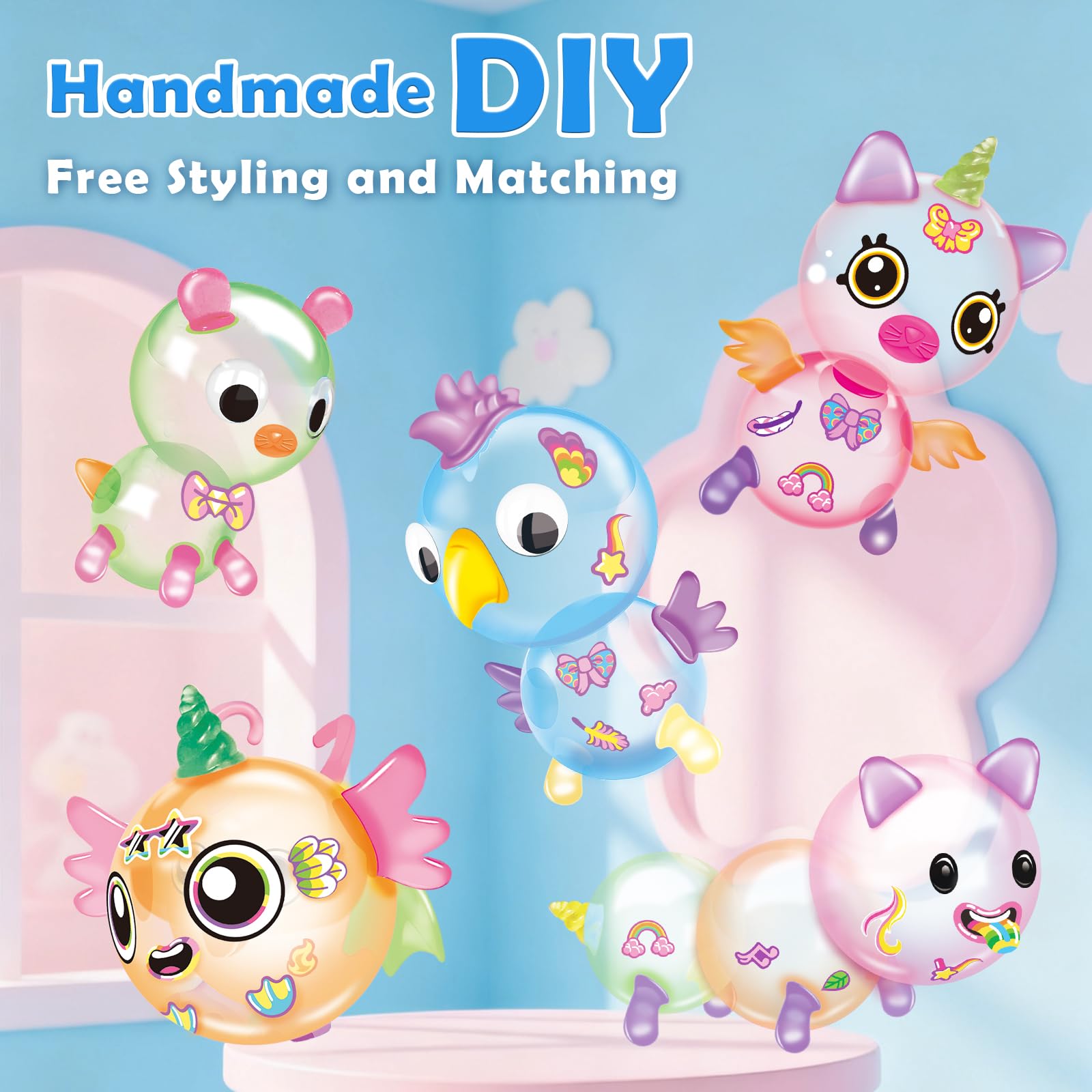 BTEC 3D eyes, wings, and stickers enable expressive balloon characters