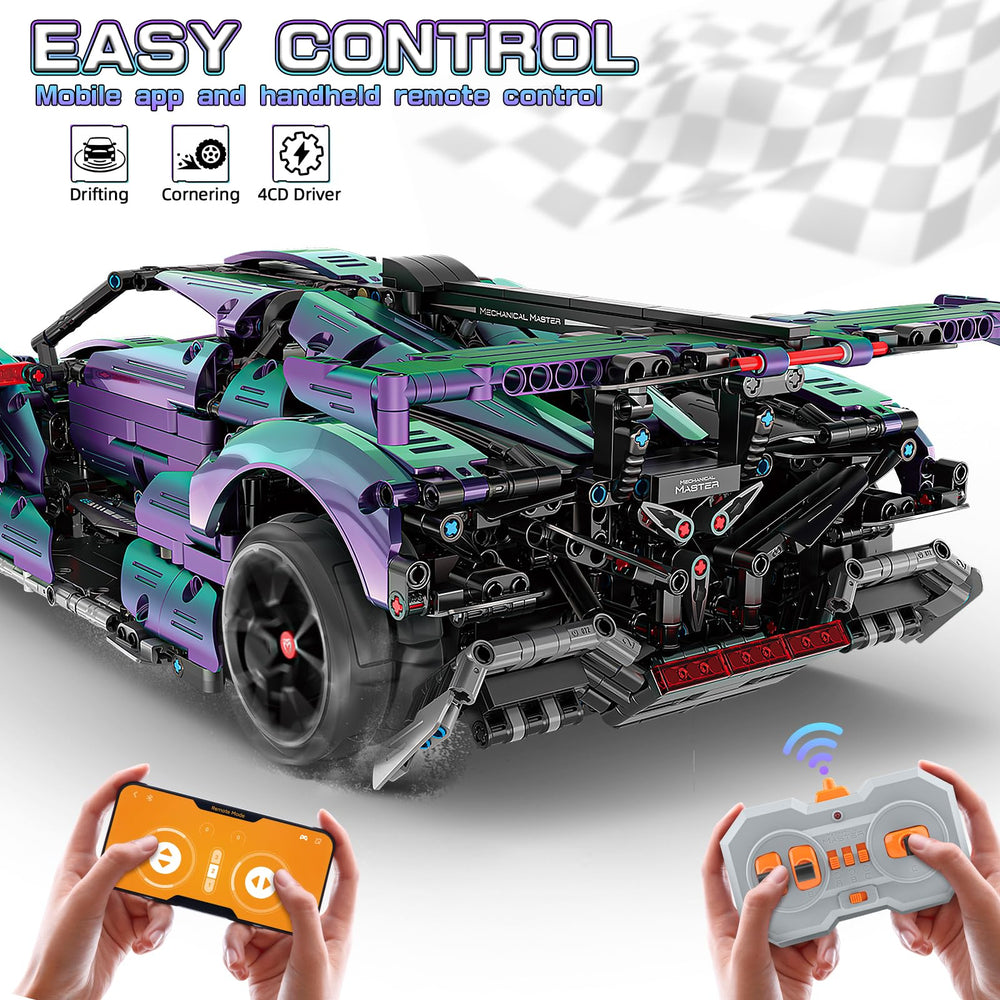 Drift wheels and motor enable smooth sliding and dramatic turns during play