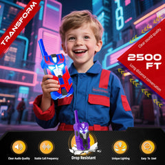 Kids holding BTMBORY Walkie Talkies for easy portable communication during trips