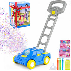 Bttyu Bubble Lawn Mower top view for imaginative toddler play