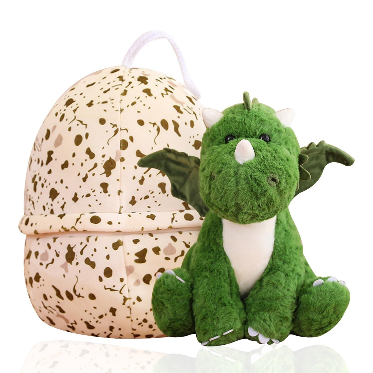 BUALR dinosaur stuffed animal in eggshell unboxing, soft and cuddly for kids
