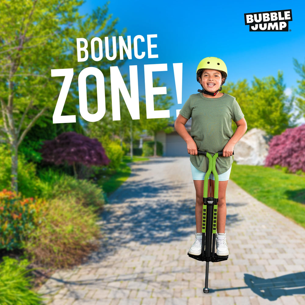 Bubble Jump Pogo Stick available in four colors for personal style.