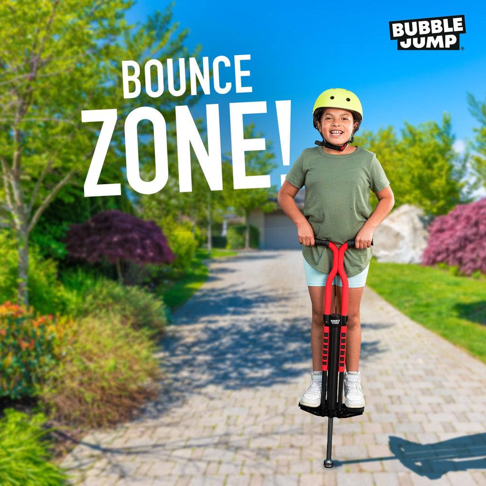 Bubble Jump safety features include soft casing and non-slip pads.