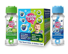 BubbleLick Sour Blue Raspberry bubbles pack for family outdoor fun