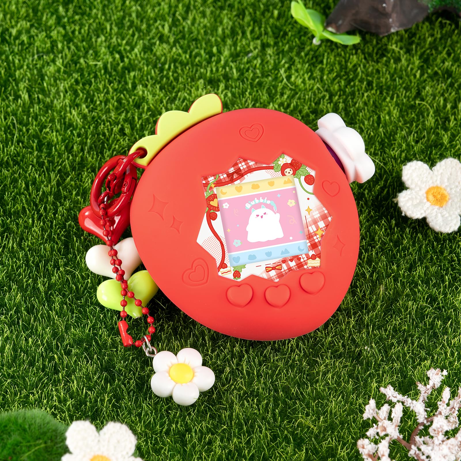 Bubblelogus silicone case interior shows flexible, non-toxic protection.