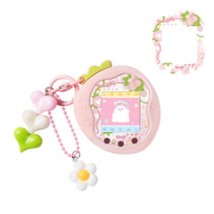 Bubblelogus Strawberry Uni case front view with faceplate overlay for protective style.