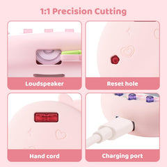 Bubblelogus Strawberry Uni case holographic faceplate close-up highlights shimmer without bulk.