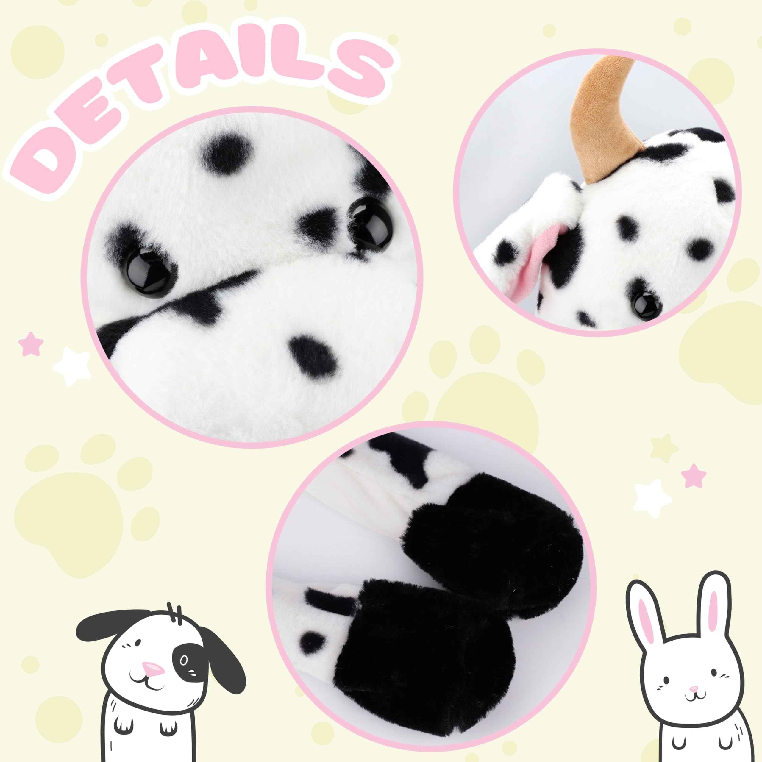 Bubblepompom cow hat worn by child for autumn-winter wear and fun.