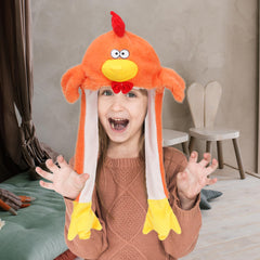 Bubblepompom cute animal hat for kids, ideal for cosplay and holiday events