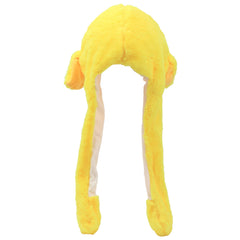 Bubblepompom duck hat lifestyle shot for cosplay and party fun.