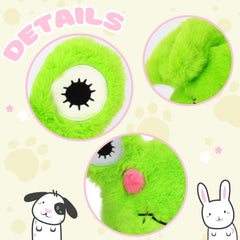 Bubblepompom frog hat plush close-up highlights soft, cozy fabric