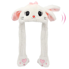 Bubblepompom kitty hat with movable ears enhances playful photo moments.