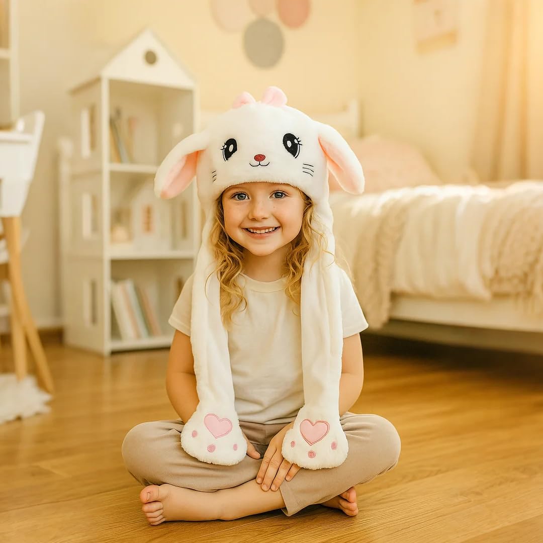 Bubblepompom kitty hat paws action highlights moving ears for fun moments.