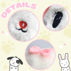 Bubblepompom plush kitty hat offers soft comfort during winter walks.