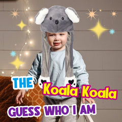 Bubblepompom Koala Hat showing paws-activated ear movement for fun.