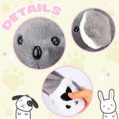 Bubblepompom Koala Hat plush texture and cozy design for warmth.
