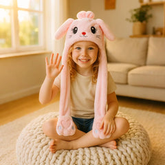 Bubblepompom Moving Ears Cat Hat invites interactive play at parties.
