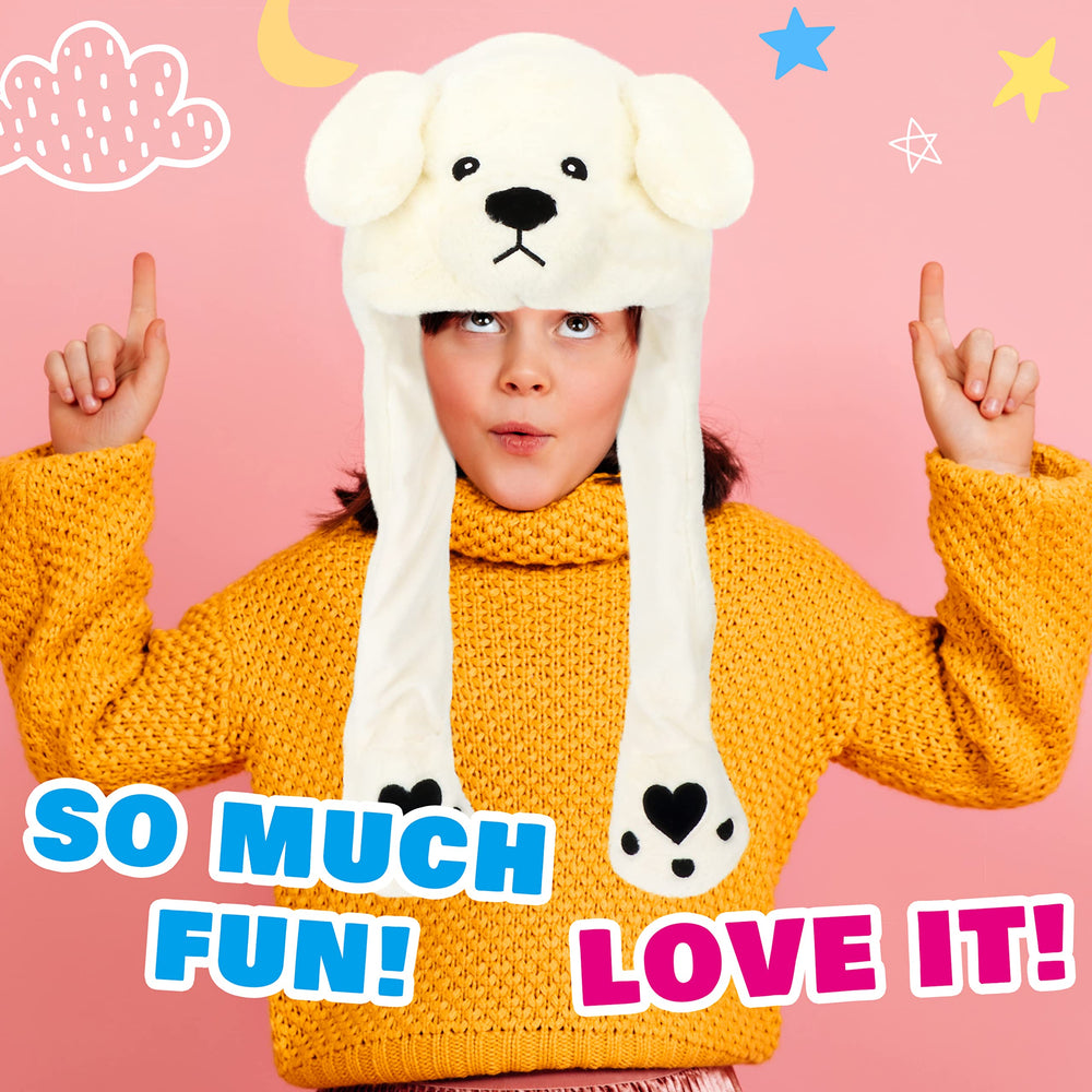 Bubblepompom Polar Bear Hat for parties, gift-friendly and warm.