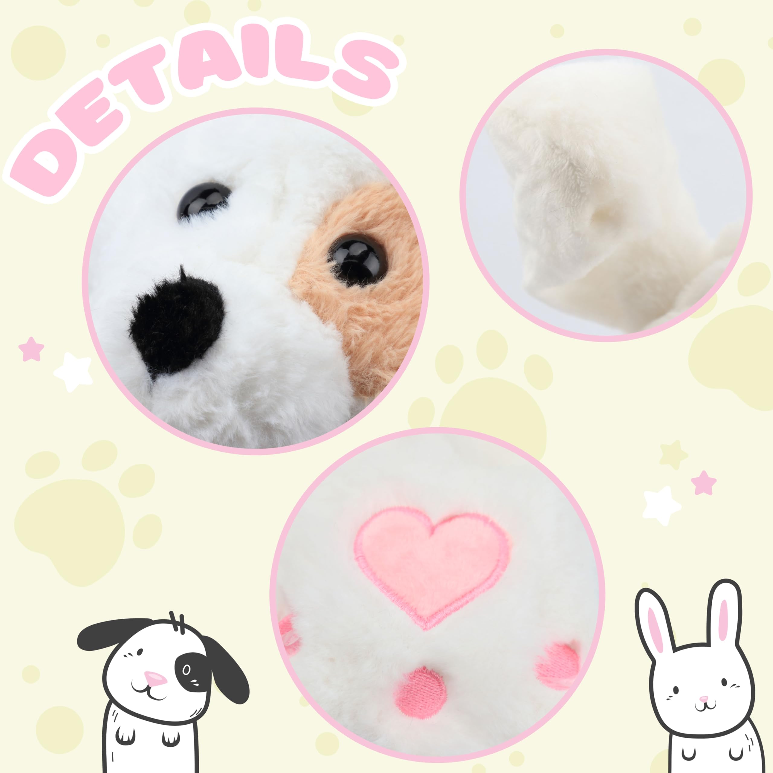 Bubblepompom Puppy Hat close-up of plush softness and cute face