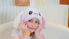 Bubblepompom Rainbow Bunny Hat packaged nicely as a thoughtful gift.