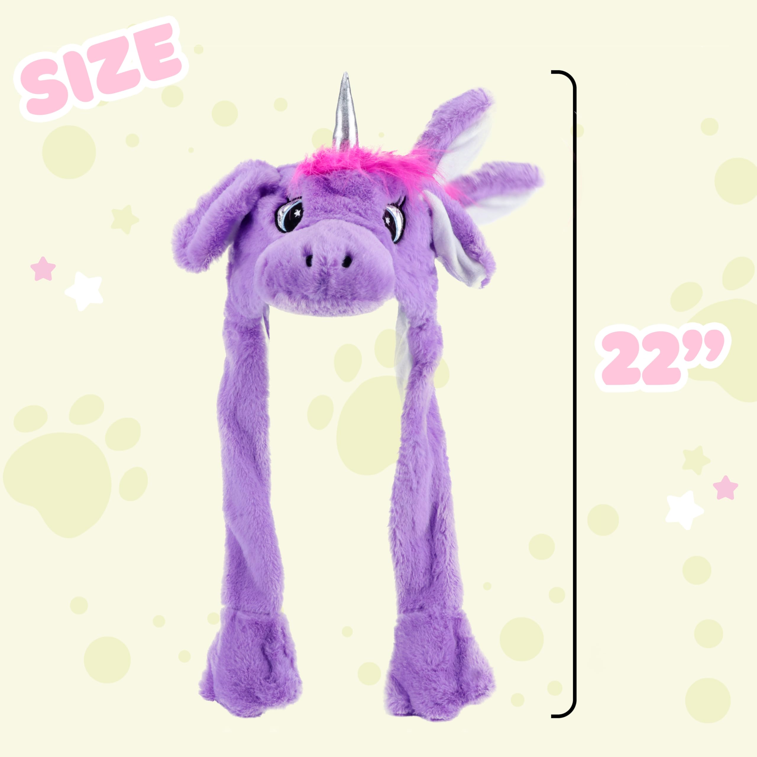 Bubblepompom unicorn hat outdoors on a stroll for cozy wear