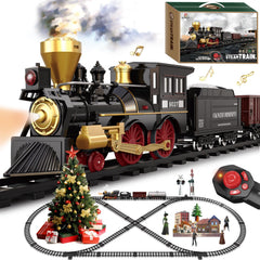 BUBUQE steam locomotive train offers classic design for imaginative play.