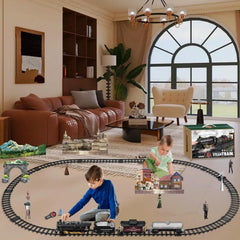 BUBUQE train set with three smoke outlets for immersive ambience