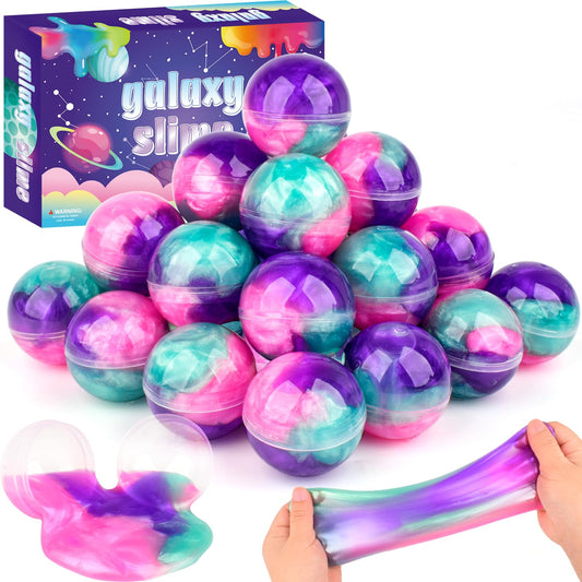 Bucaikein Galaxy Slime Ball with aurora colors offers mess-free indoor play.