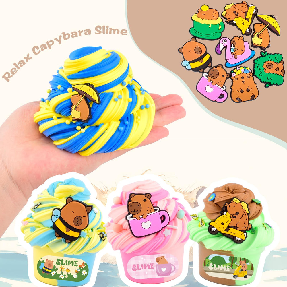 Bucaikein Highland cattle slime jar with long bangs inspires playful sensory exploration.