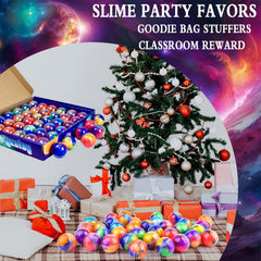 Bucaikein holiday gift slime ball adds colorful fun to stockings or gifts.